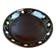 Old Round Glazed Pottery Plate with Floral Decoration