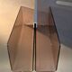 Smoked plexiglass magazine rack, Michel Dumas 1970.