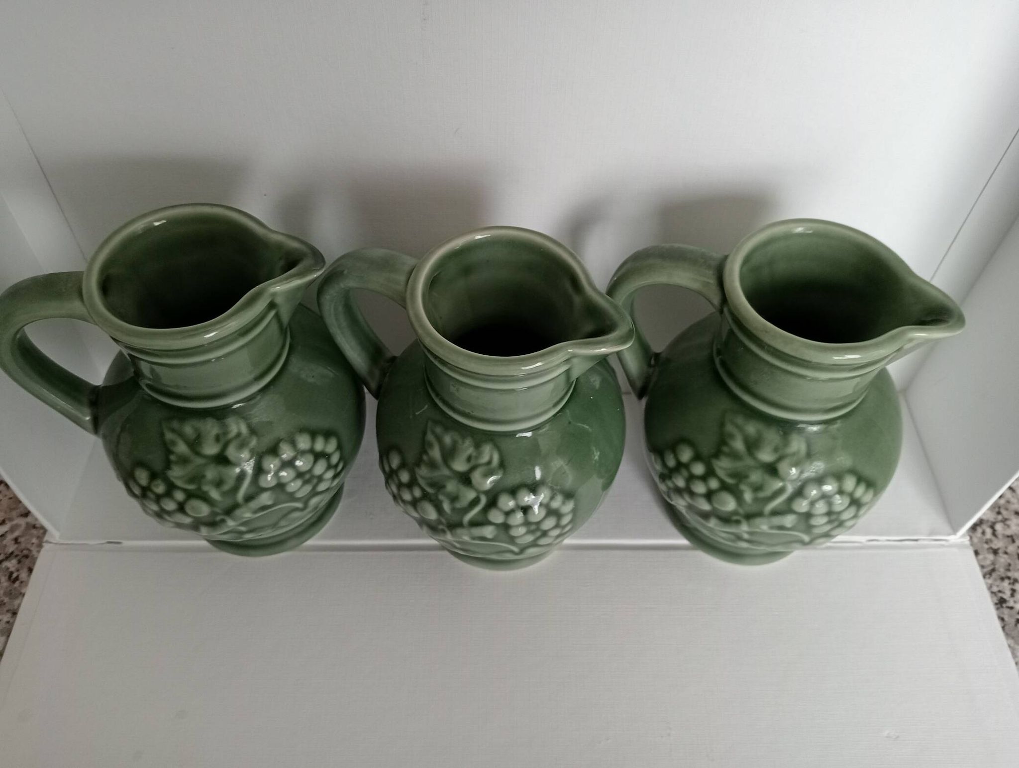 Set of 3 wine pitchers