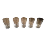 Verres cristal ciselé fleur