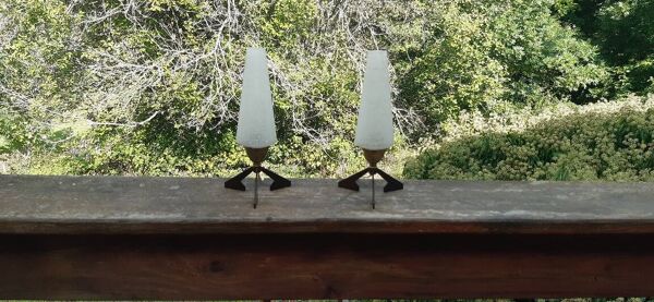 Duo de lampes de chevet vintage