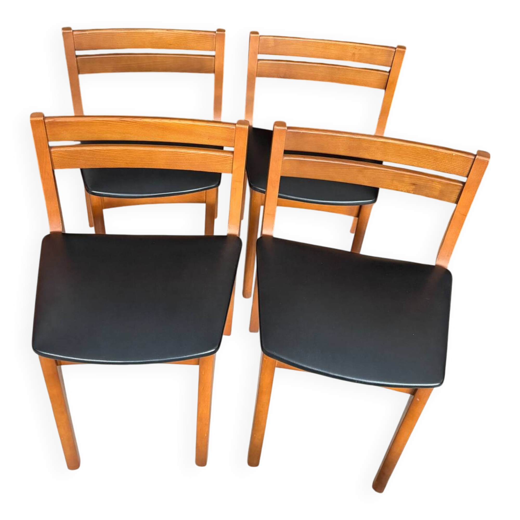 Ensemble de 4 chaises style scandinave vintage