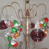 Multicolored stamped chandelier