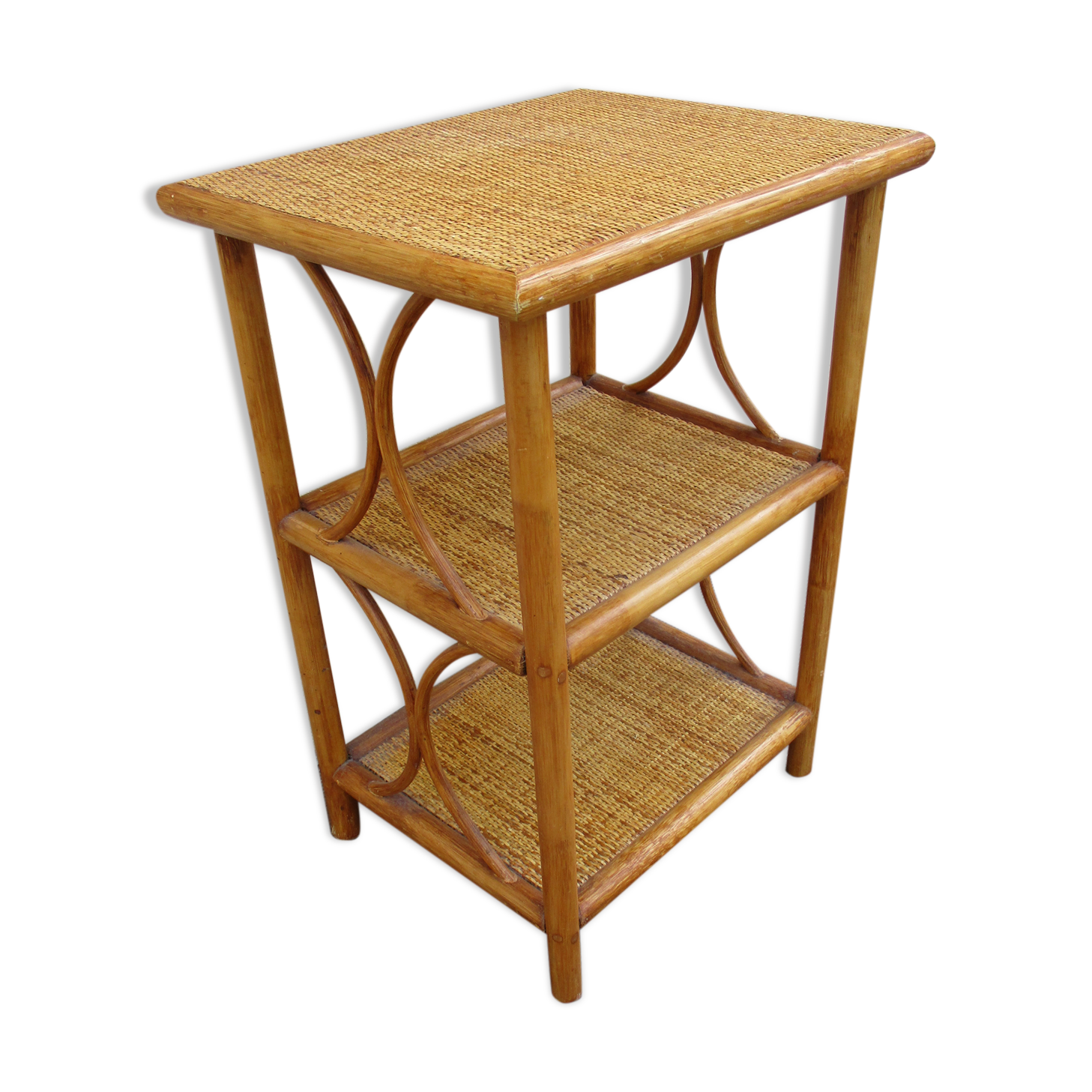 Vintage rattan shelf year 70/80
