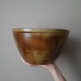 Vintage stoneware salad bowl ceramic pottery handmade craft production