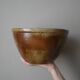 Vintage stoneware salad bowl ceramic pottery handmade craft production