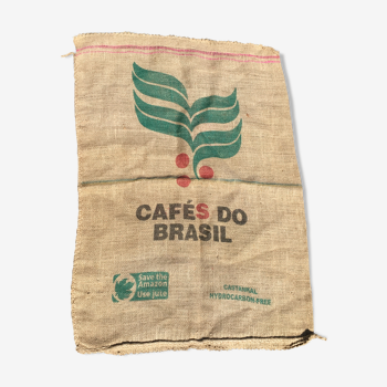 "Do Brasil" burlap coffee bag