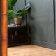 Antique faux bamboo mirror