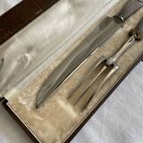 Service de couverts à gigot en argent dans leur étui