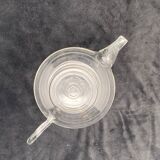 Transparent glass teapot