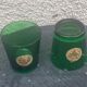 Set of 2 whisky glasses, aperitif, dubonnet, green glass, gold medalist in front, collector