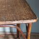 Table-desserte d'appoint en rotin ancienne