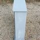 Solid gray wood cabinet with mirror door