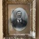 Old framed portrait photo
