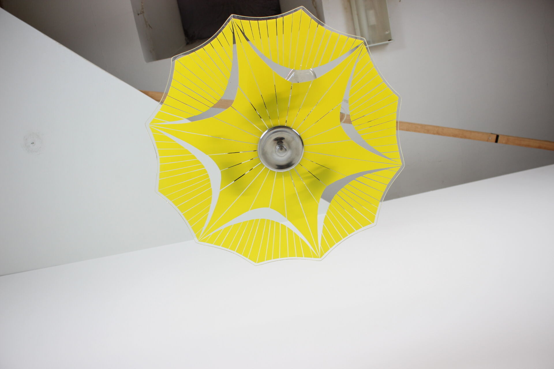 Mid-century glass pendant Napako, 1960's