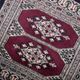 Vintage carpet uzbek bukhara handmade 55cm x 65cm 1970s