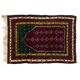 Vintage Handmade Turkish Tulu Prayer Rug, Hand-Knotted Wool Prayer Mat