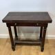 Portuguese Table with Folding Top in Walnut with Detached Columns and Stretcher