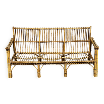 Dal Vera bamboo sofa Italian design sofa 1970