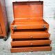 Vintage workshop trolley and toolbox