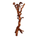 Sculptural oak coat rack – a functional work of nature Italy 60