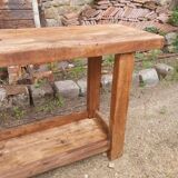 Wooden carpenter's workbench