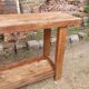 Wooden carpenter's workbench