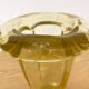 Vase Art Déco en verre épais à bord renversé, années 1930 à 1950