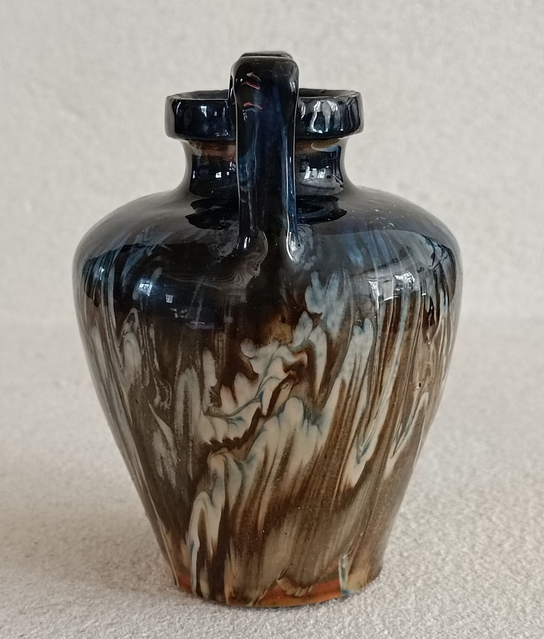 Vase décor jaspé