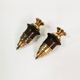 Brass and rosewood spice set, Denmark, 1950s