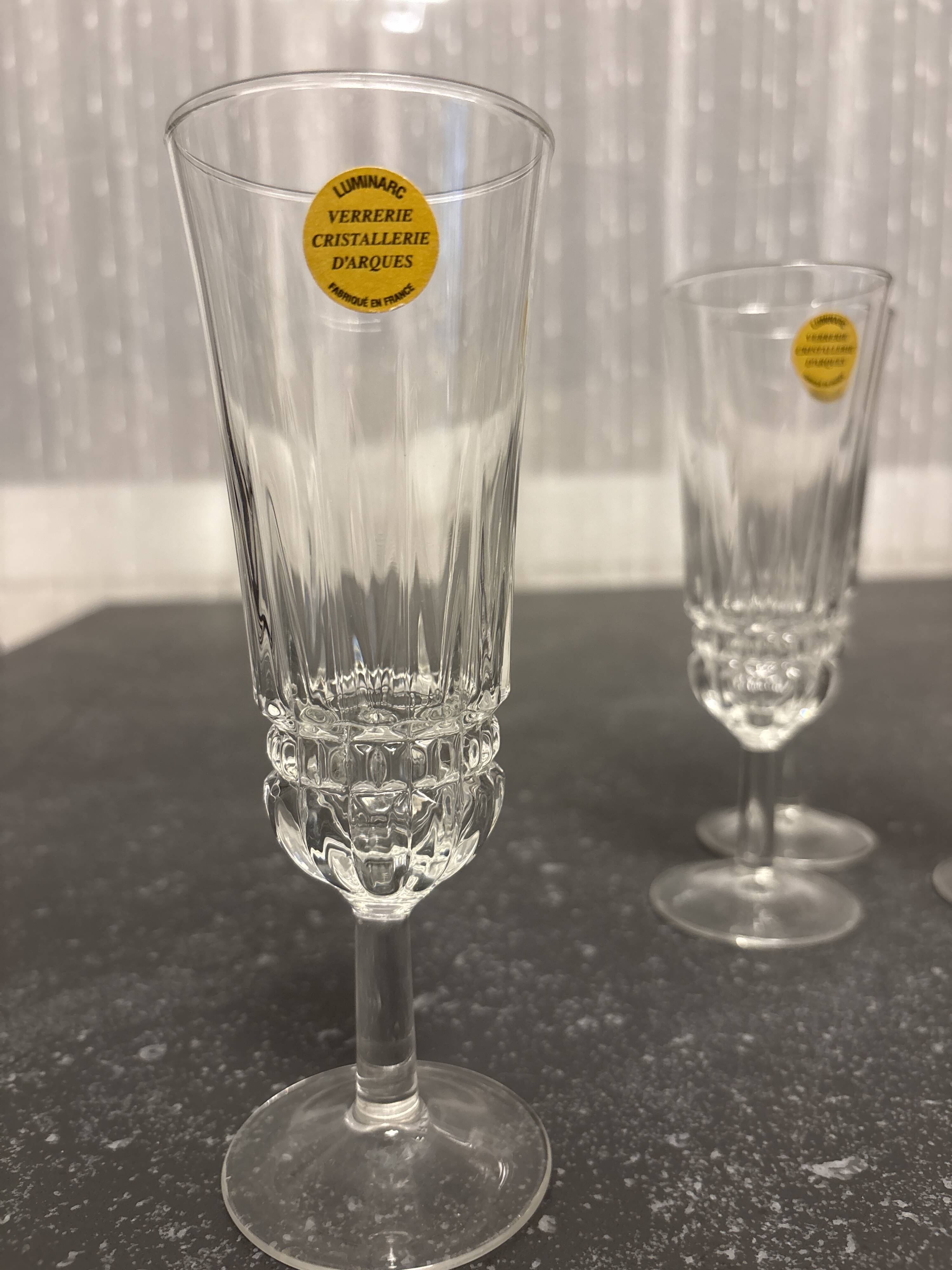 Crystal champagne flute