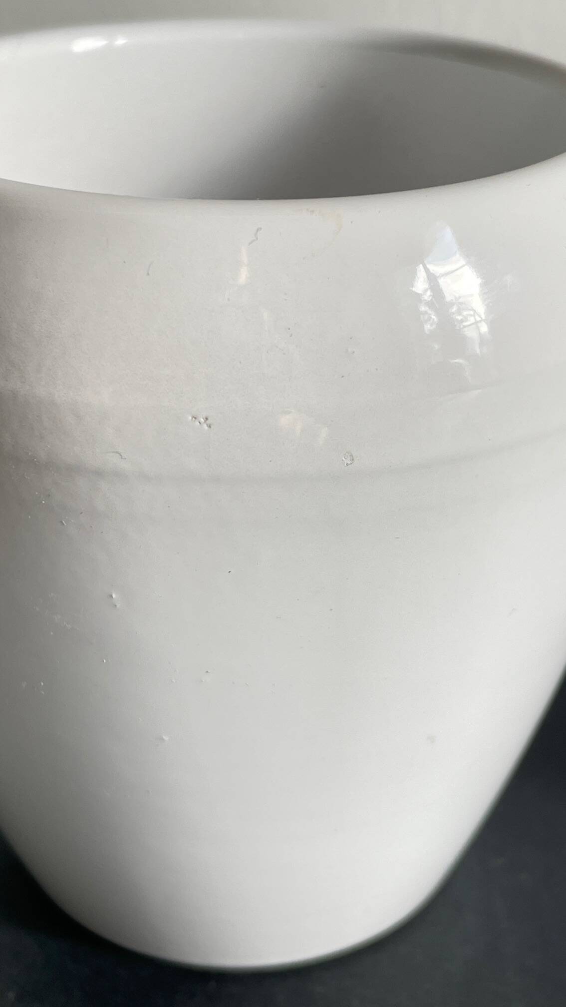 Pair of White Ceramic Candle Holders