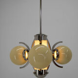 Art deco chandelier, 1930s, restored