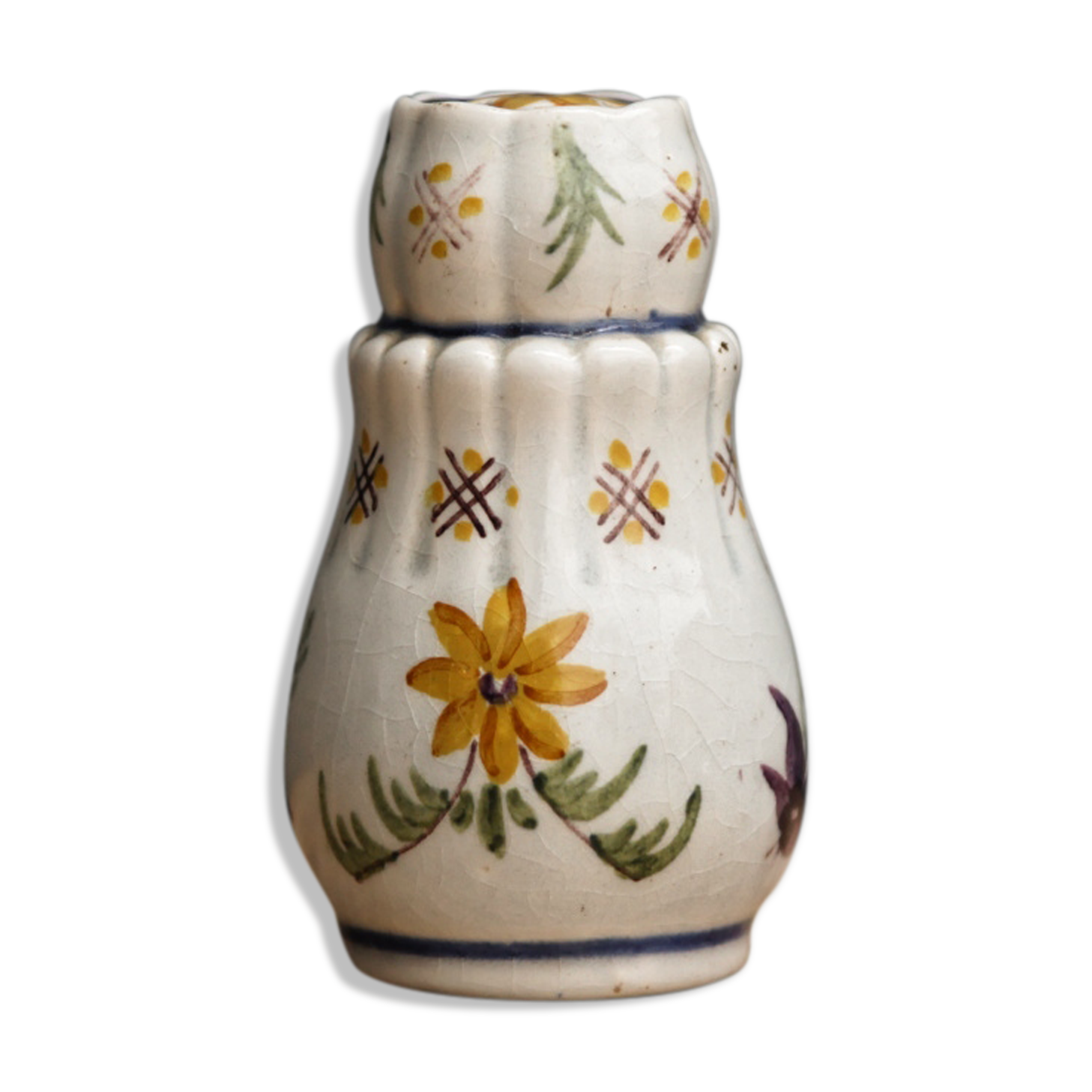 Small earthenware salt shaker