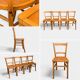 4 chaises bistrot vintage Luterma 1940