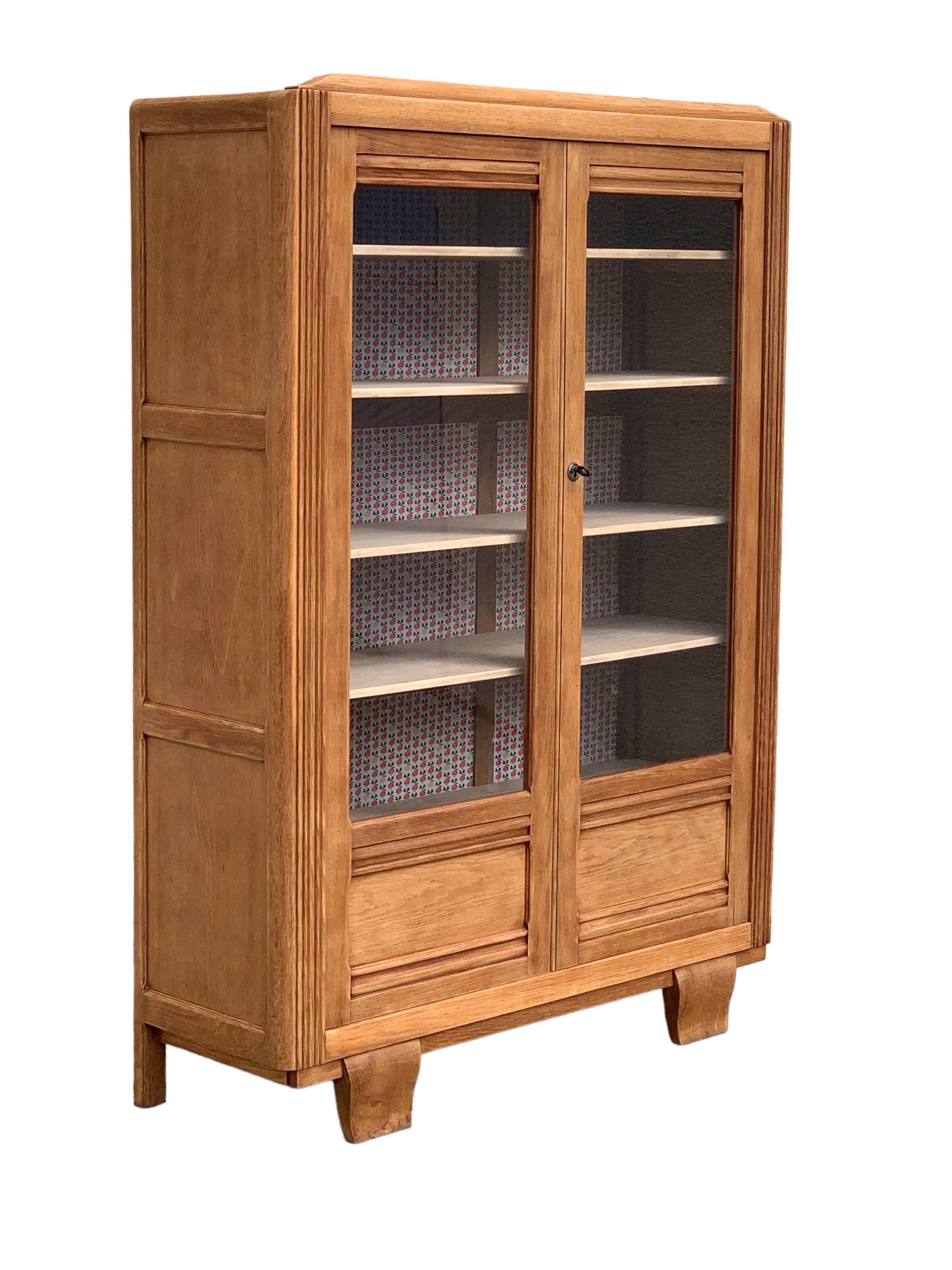 Parisian glazed wardrobe 1930 raw wood