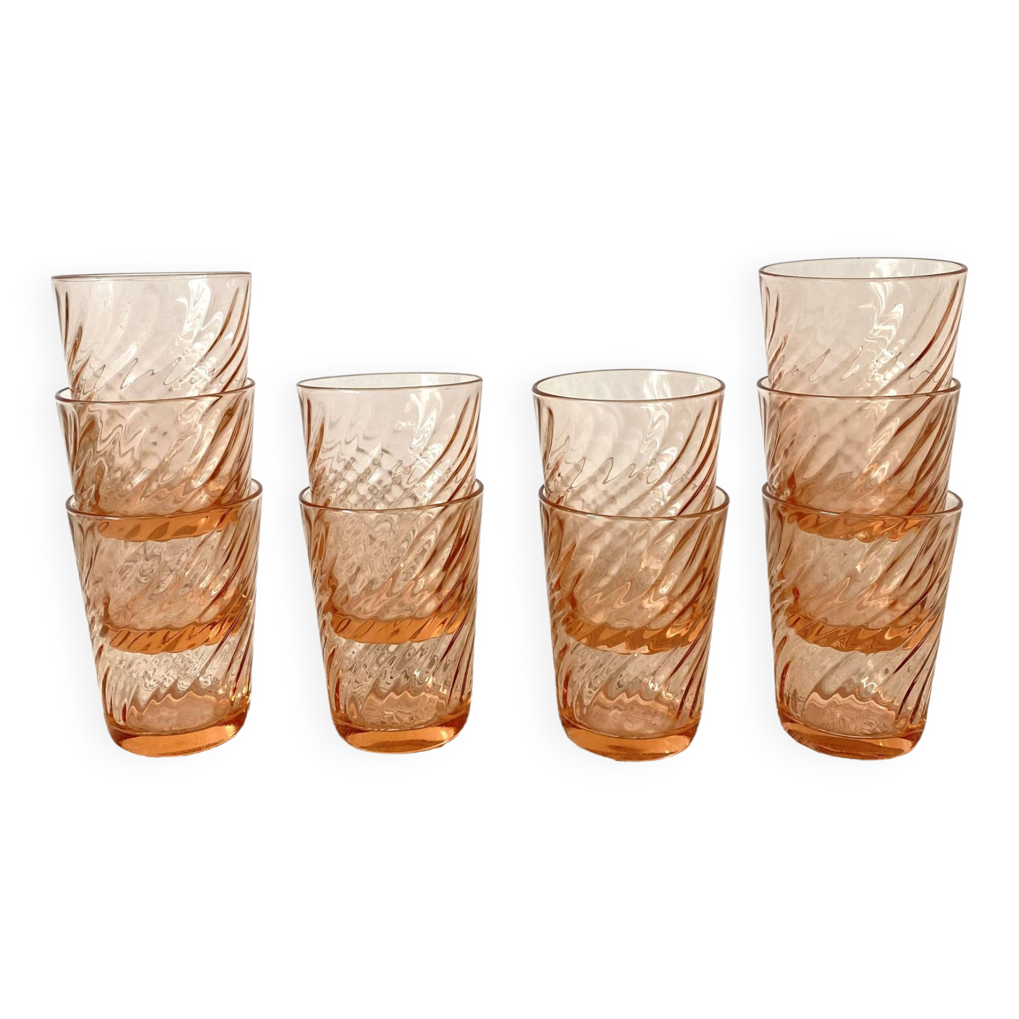 Vintage Rosaline water glasses