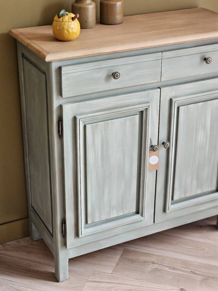 Renovated and distressed Parisian sideboard | Lucien