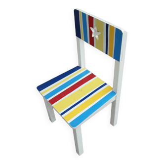 Multicolor wooden children's chair