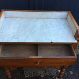 Dressing table time Louis Philippe cherry and marble 1880