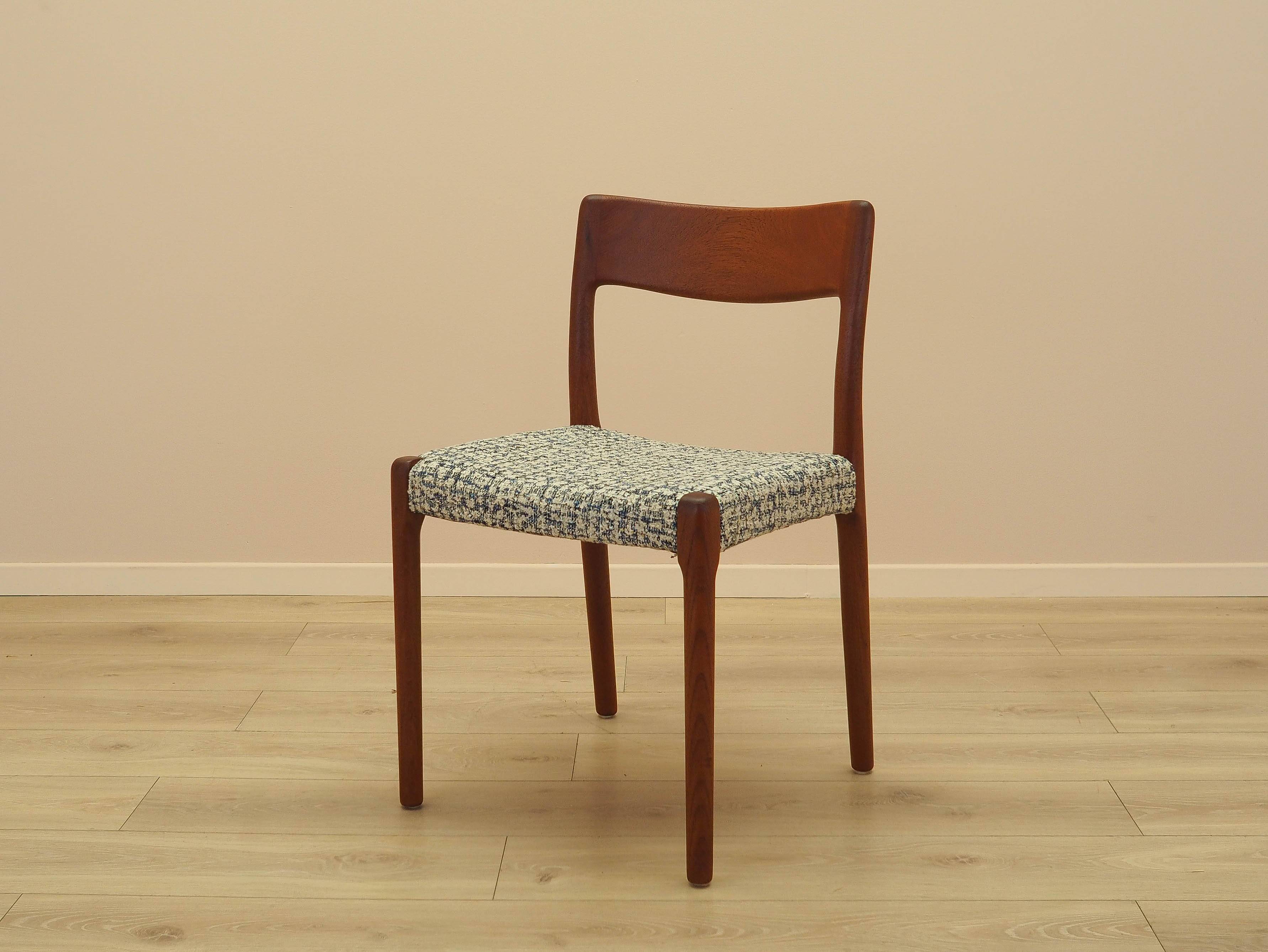 Teak chair, Danish design, 1960s, manufacturer: EMC Möbler