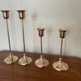 Gilded brass candlesticks