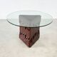 Luciano Frigerio sculptural wooden Barium dining table