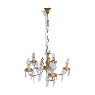 Chandelier has tassels