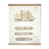 Displays representing the ship Nike