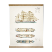 Displays representing the ship Nike