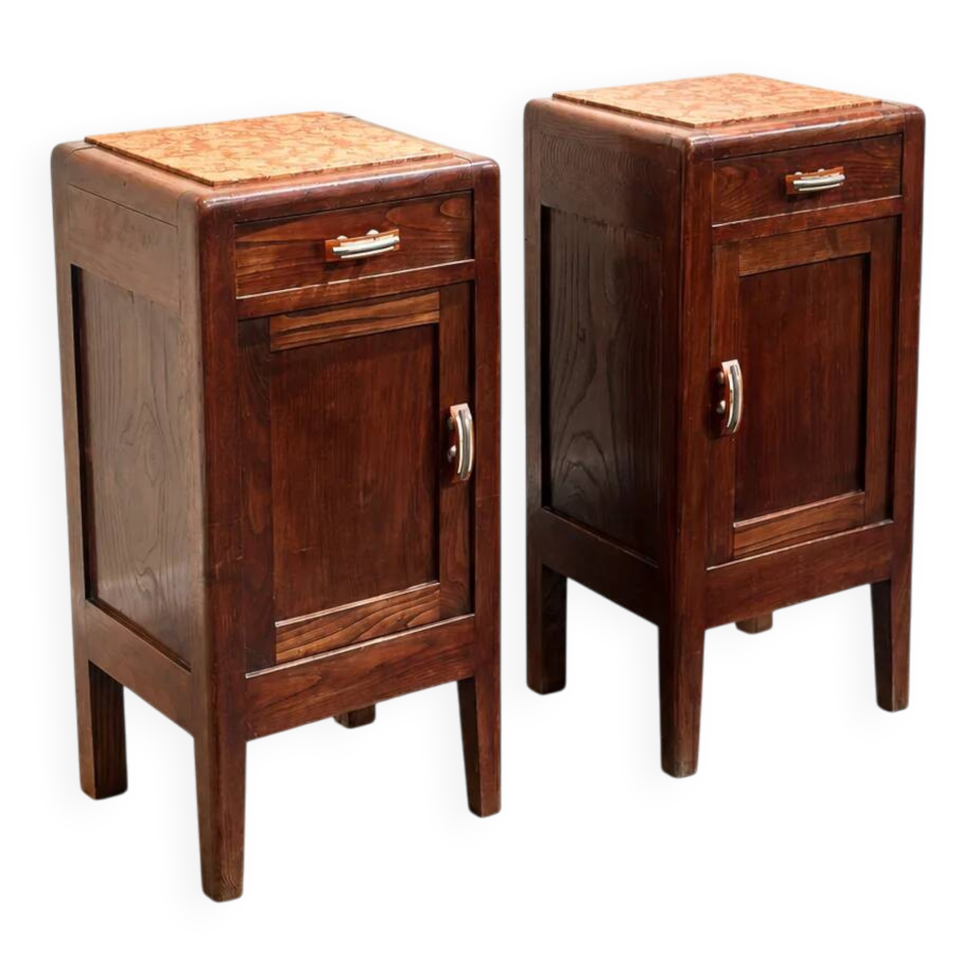 Tables de nuit Art Déco, Italie années 1930