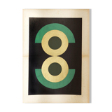 Collage on Old Paper • Sophie • signed Eawy