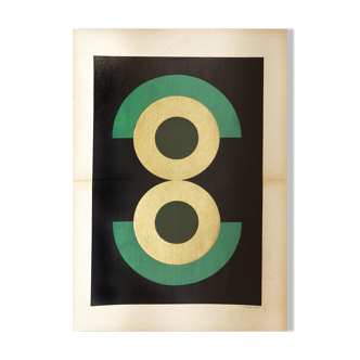 Collage on Old Paper • Sophie • signed Eawy