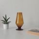 Vintage amber glass vase from the 60s/70s.